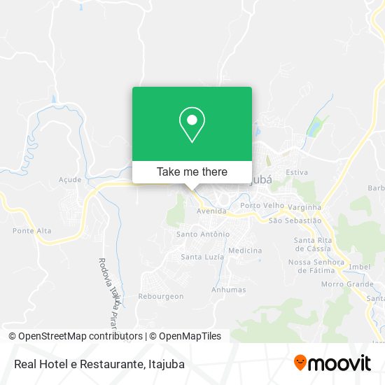 Mapa Real Hotel e Restaurante