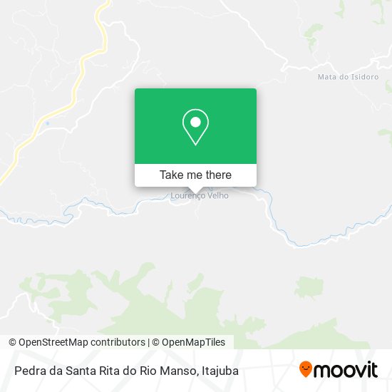 Pedra da Santa Rita do Rio Manso map