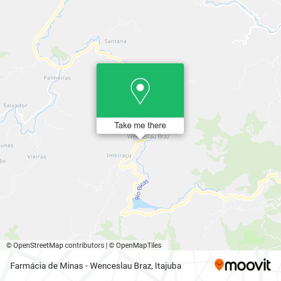 Farmácia de Minas - Wenceslau Braz map