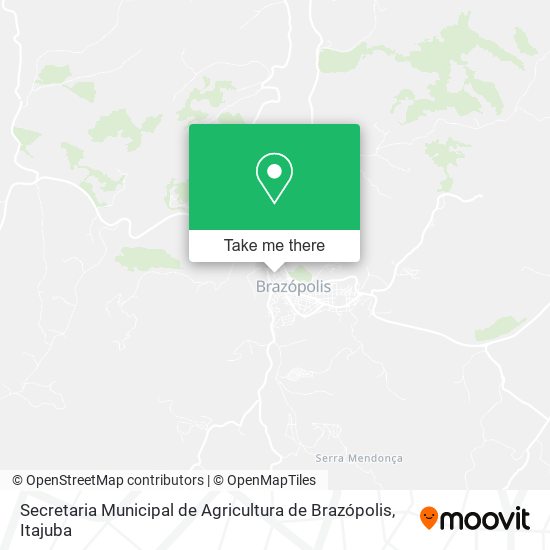 Mapa Secretaria Municipal de Agricultura de Brazópolis