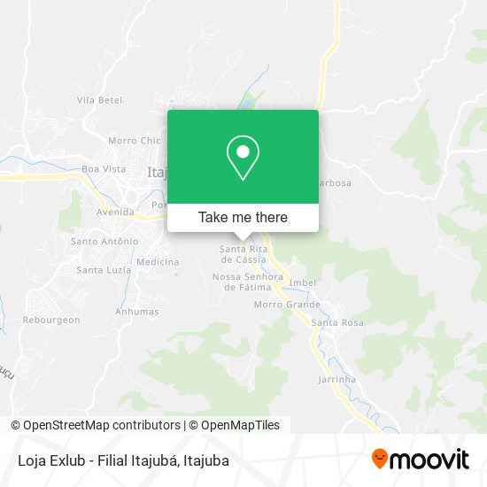 Loja Exlub - Filial Itajubá map