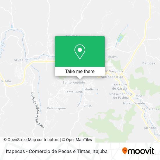 Itapecas - Comercio de Pecas e Tintas map