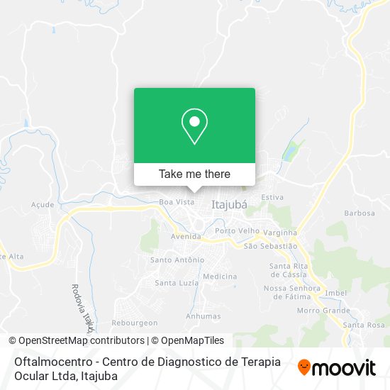 Mapa Oftalmocentro - Centro de Diagnostico de Terapia Ocular Ltda