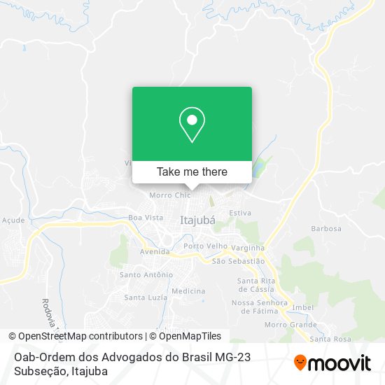 Mapa Oab-Ordem dos Advogados do Brasil MG-23 Subseção