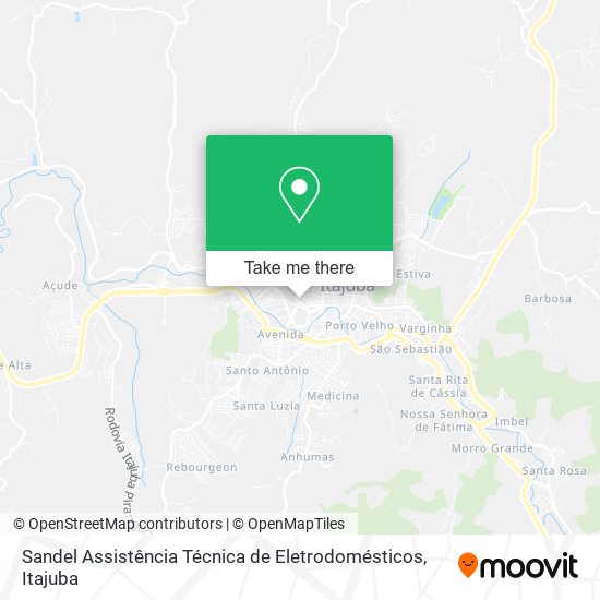 Mapa Sandel Assistência Técnica de Eletrodomésticos