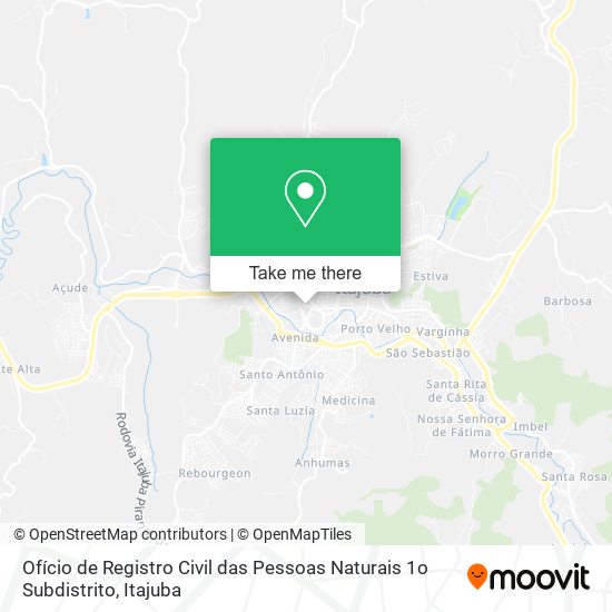 Ofício de Registro Civil das Pessoas Naturais 1o Subdistrito map