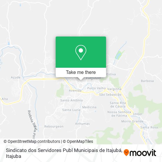 Mapa Sindicato dos Servidores Publ Municipais de Itajubá