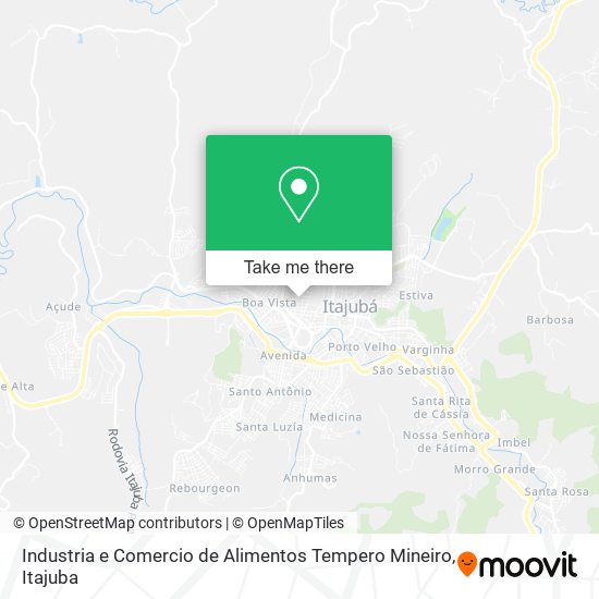 Industria e Comercio de Alimentos Tempero Mineiro map