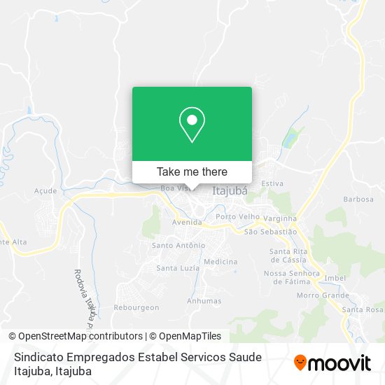 Mapa Sindicato Empregados Estabel Servicos Saude Itajuba