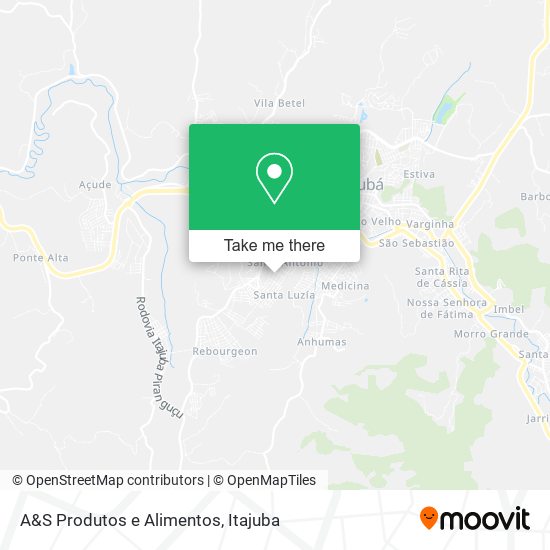 A&S Produtos e Alimentos map