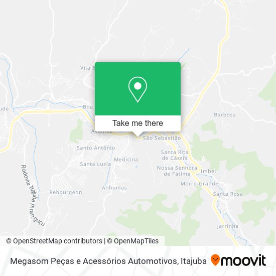 Megasom Peças e Acessórios Automotivos map