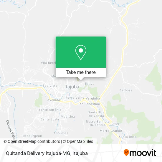 Quitanda Delivery Itajubá-MG map
