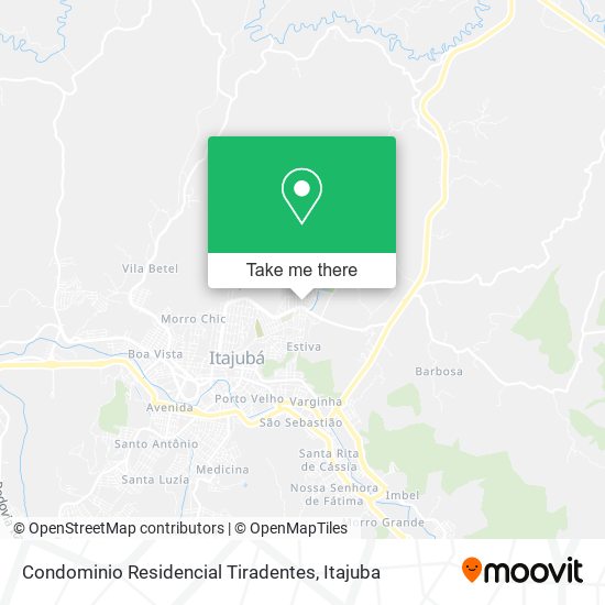 Mapa Condominio Residencial Tiradentes