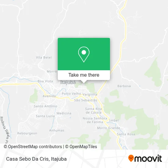 Casa Sebo Da Cris map