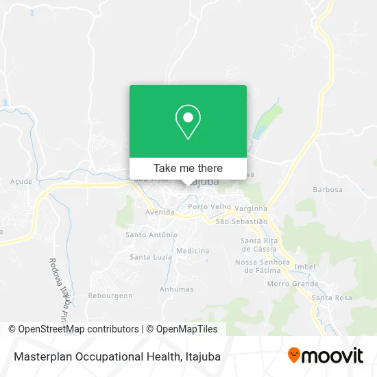 Masterplan Occupational Health map