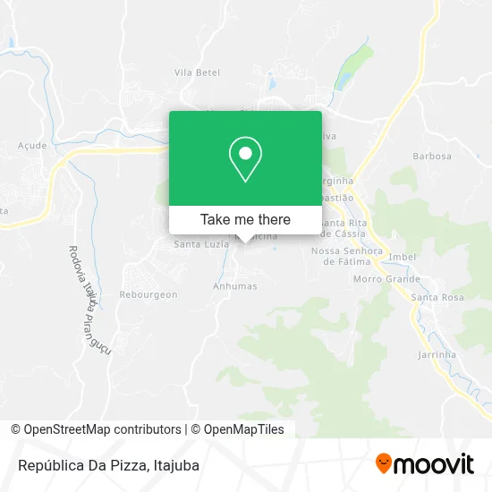 República Da Pizza map