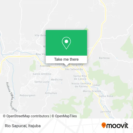Rio Sapucaí map