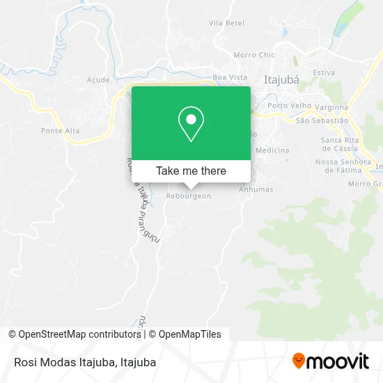 Rosi Modas Itajuba map