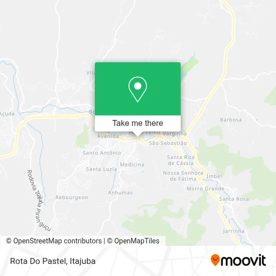 Rota Do Pastel map