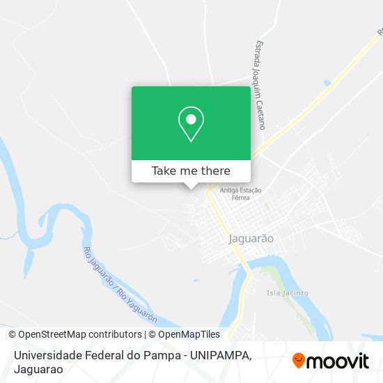 Mapa Universidade Federal do Pampa - UNIPAMPA