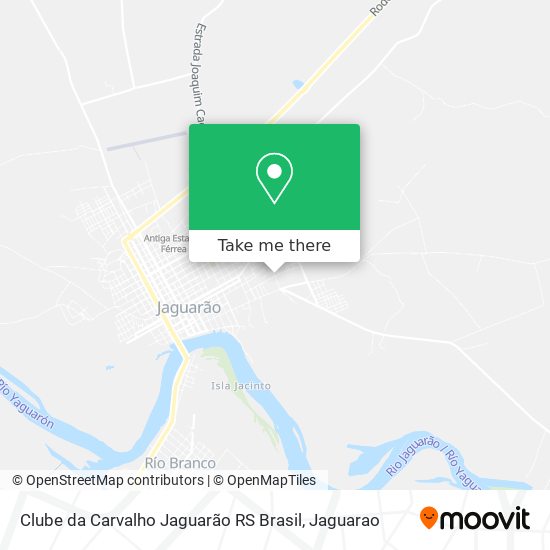 Clube da Carvalho Jaguarão RS Brasil map