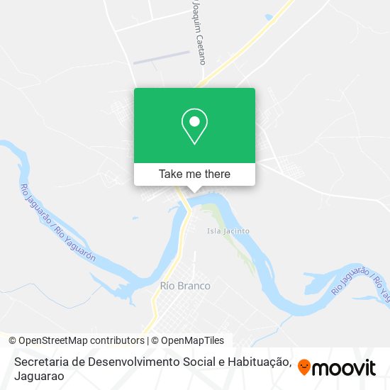 Mapa Secretaria de Desenvolvimento Social e Habituação