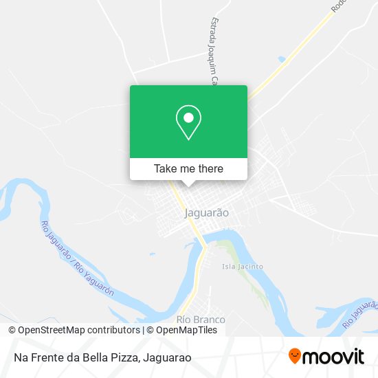 Mapa Na Frente da Bella Pizza