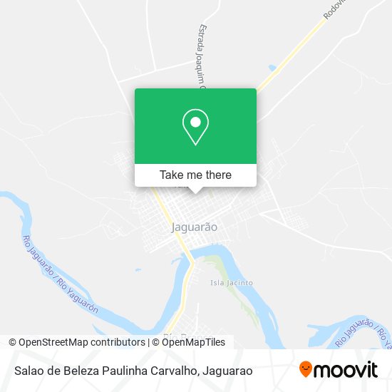 Mapa Salao de Beleza Paulinha Carvalho