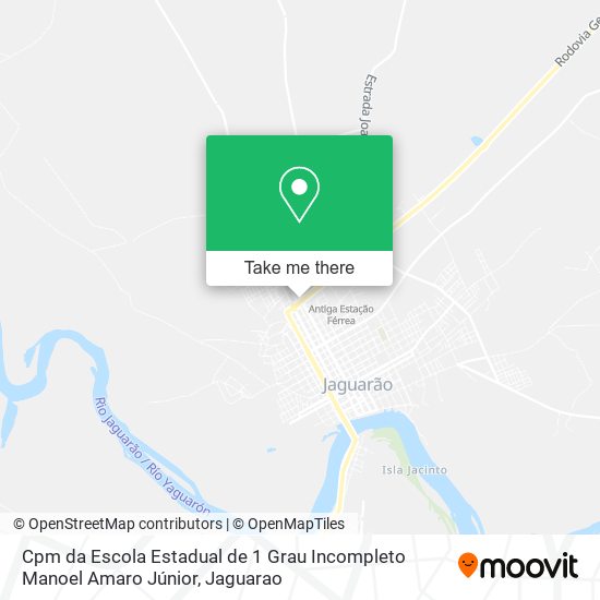 Mapa Cpm da Escola Estadual de 1 Grau Incompleto Manoel Amaro Júnior