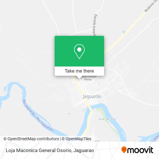 Loja Maconica General Osorio map