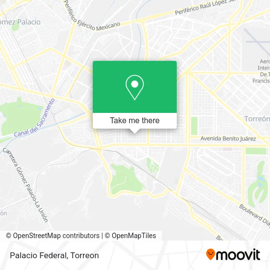 Palacio Federal map