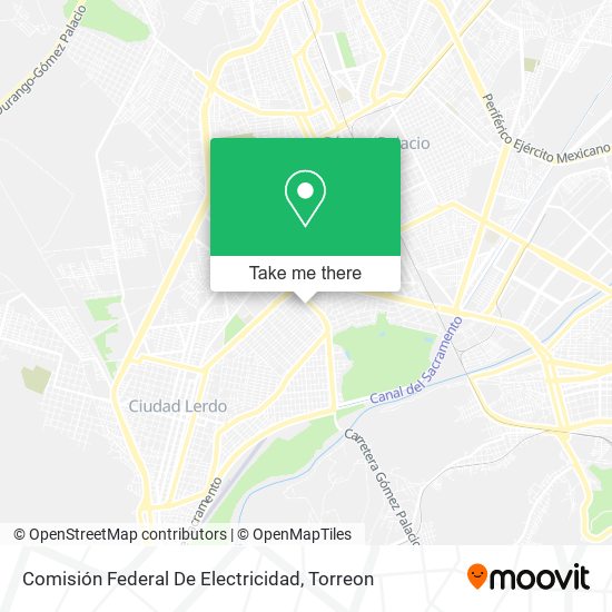 Mapa de Comisión Federal De Electricidad
