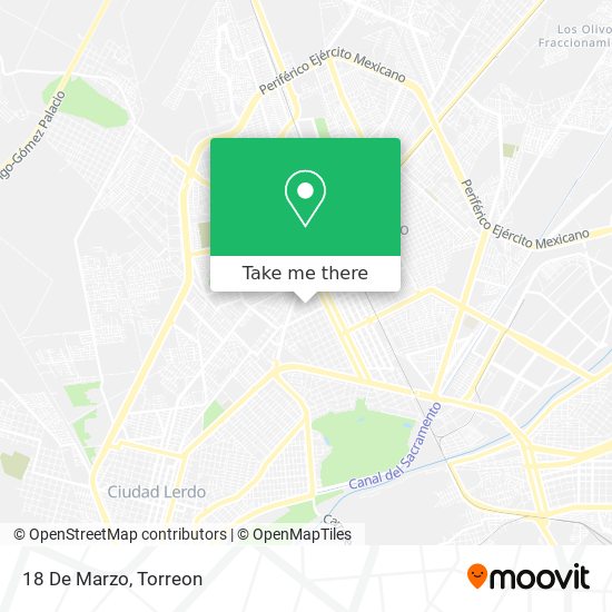 Mapa de 18 De Marzo