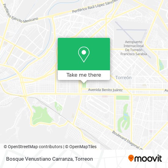 Bosque Venustiano Carranza map