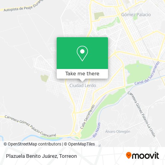 Plazuela Benito Juárez map