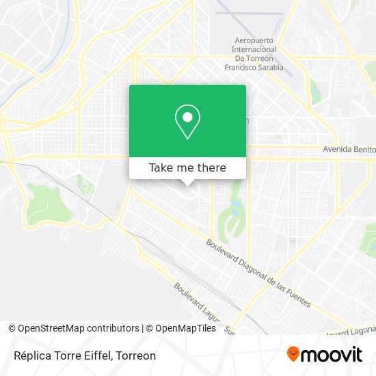 Réplica Torre Eiffel map