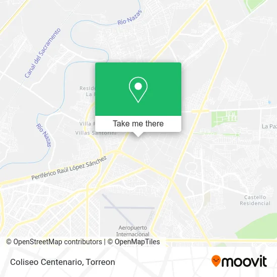 Coliseo Centenario map