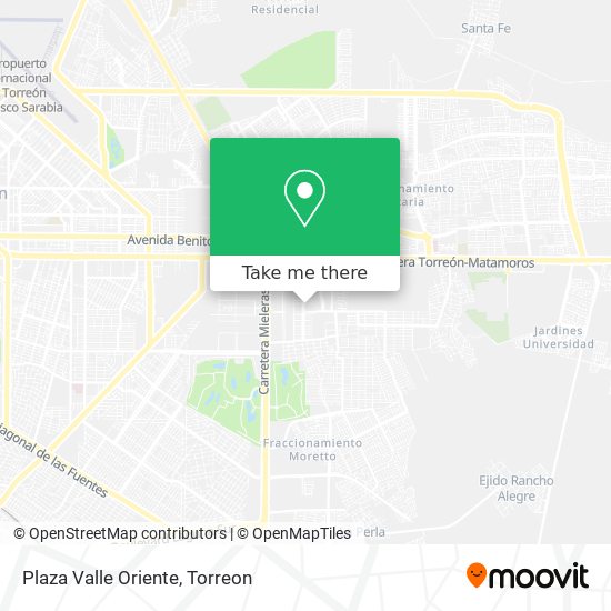 Mapa de Plaza Valle Oriente