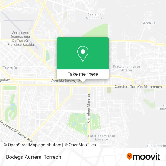 Bodega Aurrera map
