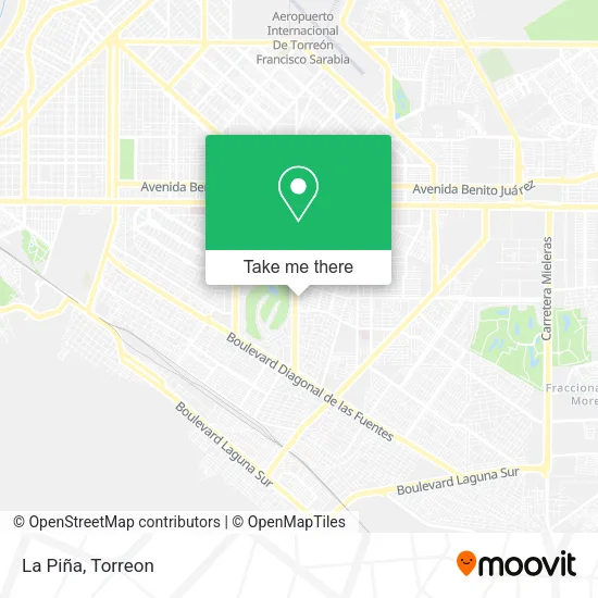La Piña map