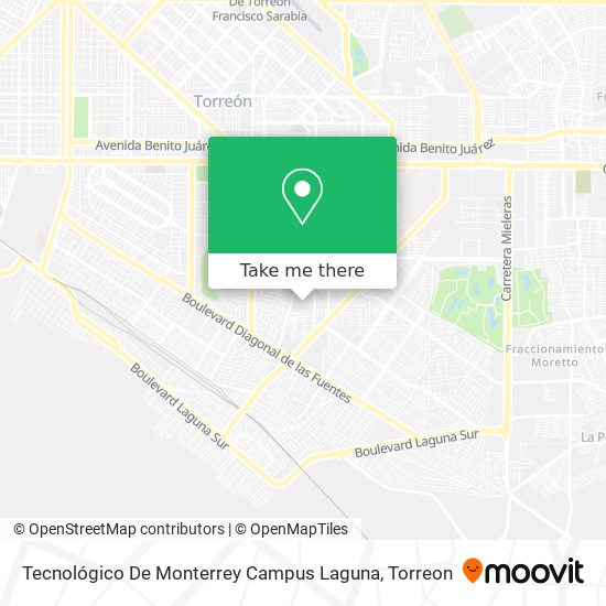 Tecnológico De Monterrey Campus Laguna map