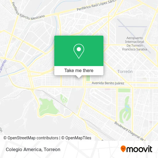 Colegio America map