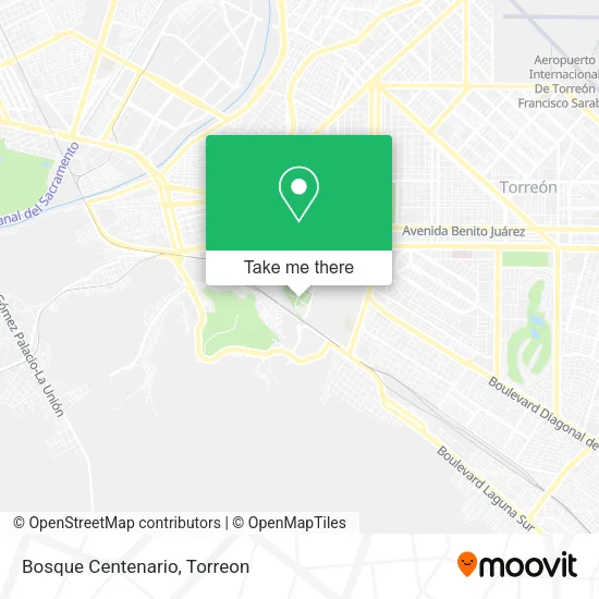 Bosque Centenario map