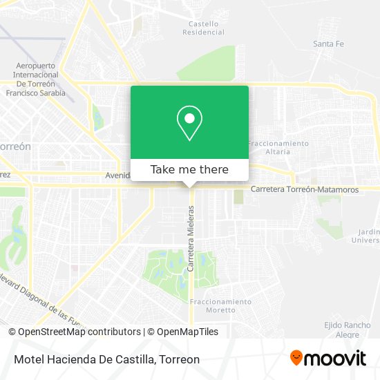 Mapa de Motel Hacienda De Castilla