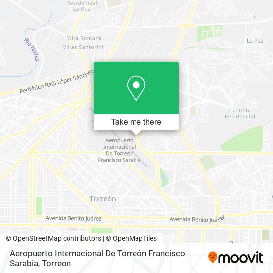 Aeropuerto Internacional De Torreón Francisco Sarabia map