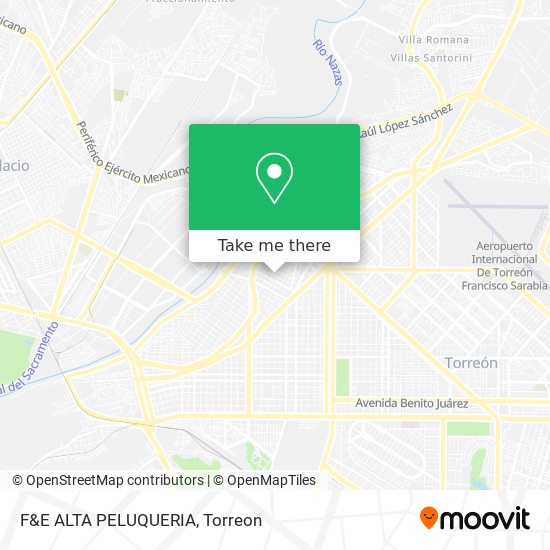 Mapa de F&E ALTA PELUQUERIA