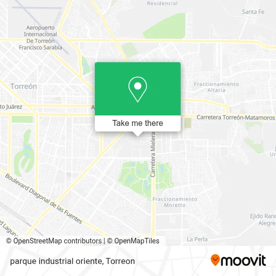 parque industrial oriente map