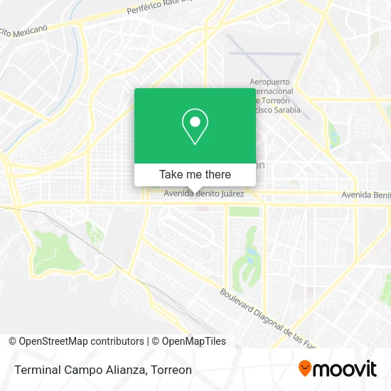 Terminal Campo Alianza map