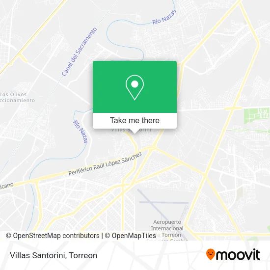 Villas Santorini map