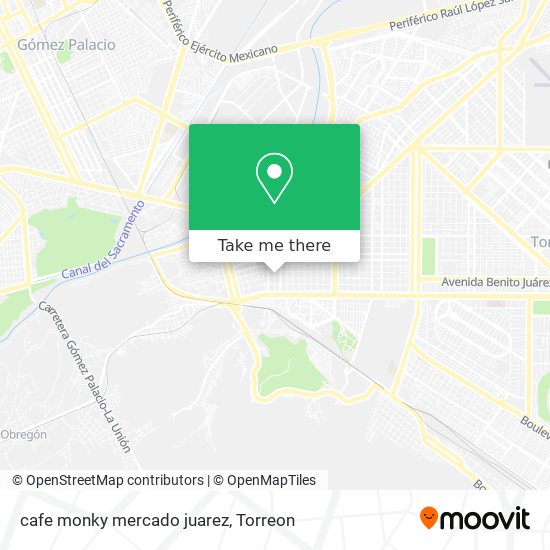 cafe monky mercado juarez map